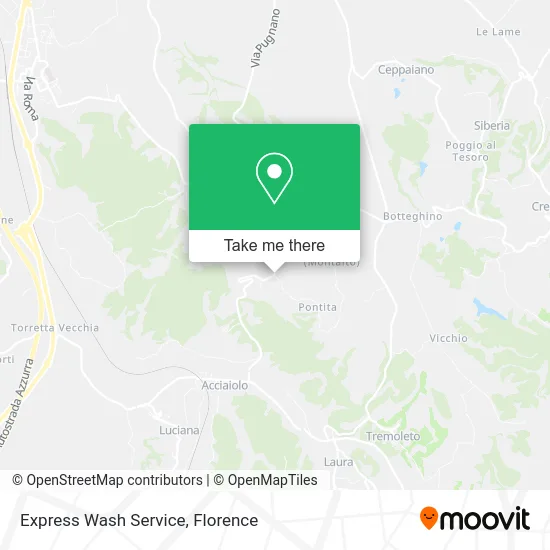 Express Wash Service map
