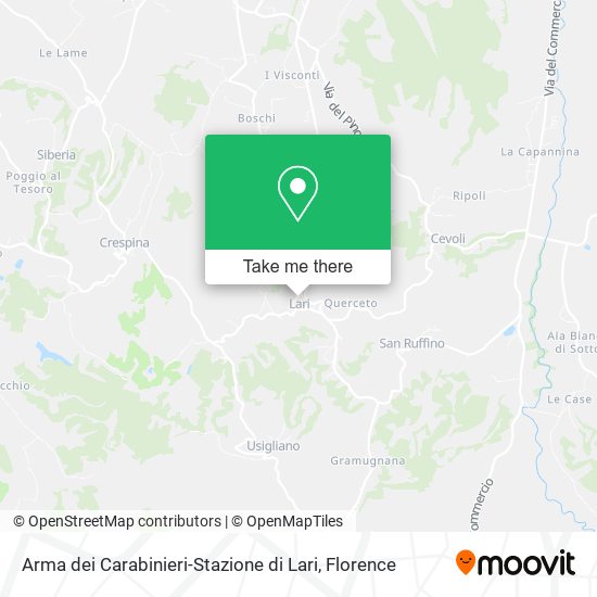 Arma dei Carabinieri-Stazione di Lari map
