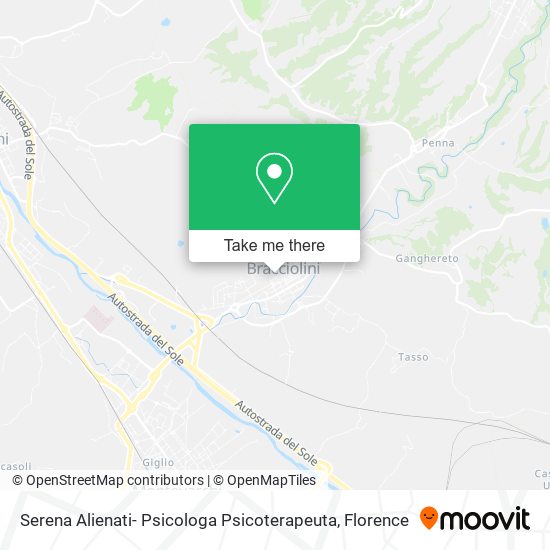 Serena Alienati- Psicologa Psicoterapeuta map