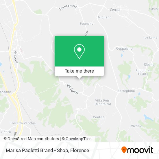 Marisa Paoletti Brand - Shop map
