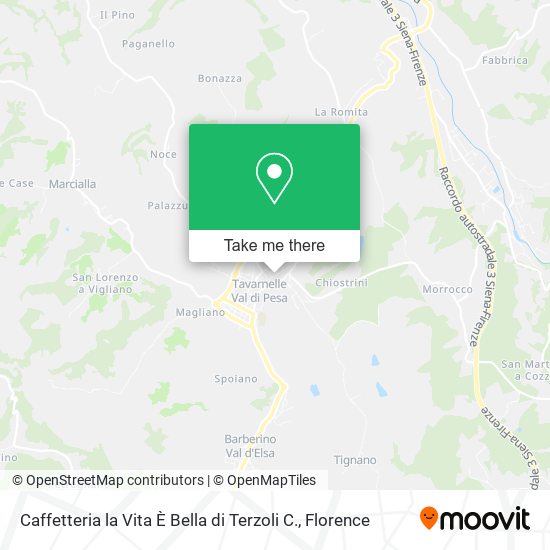 Caffetteria la Vita È Bella di Terzoli C. map