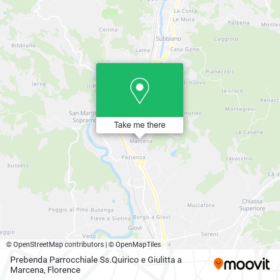 Prebenda Parrocchiale Ss.Quirico e Giulitta a Marcena map
