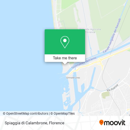 Spiaggia di Calambrone map