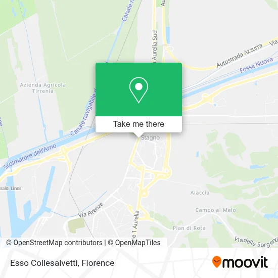 Esso Collesalvetti map