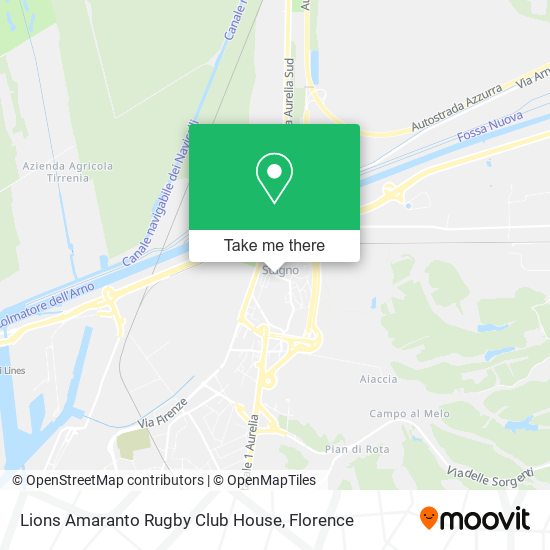 Lions Amaranto Rugby Club House map