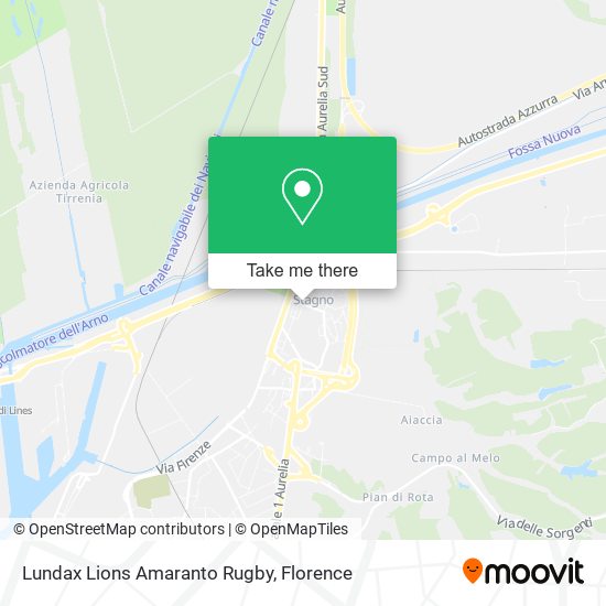 Lundax Lions Amaranto Rugby map