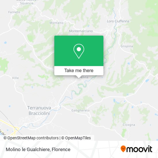 Molino le Gualchiere map