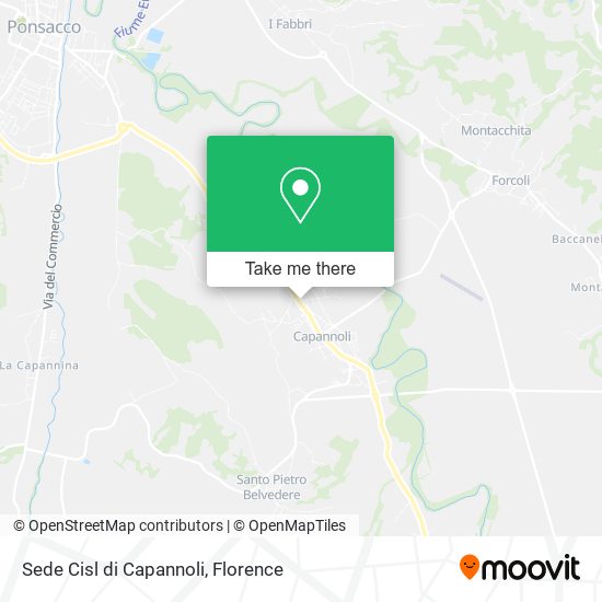 Sede Cisl di Capannoli map
