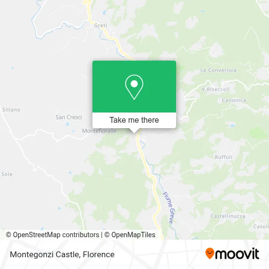 Montegonzi Castle map