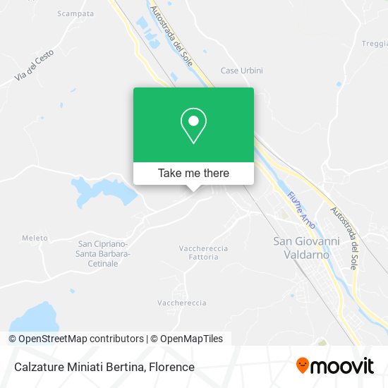 Calzature Miniati Bertina map