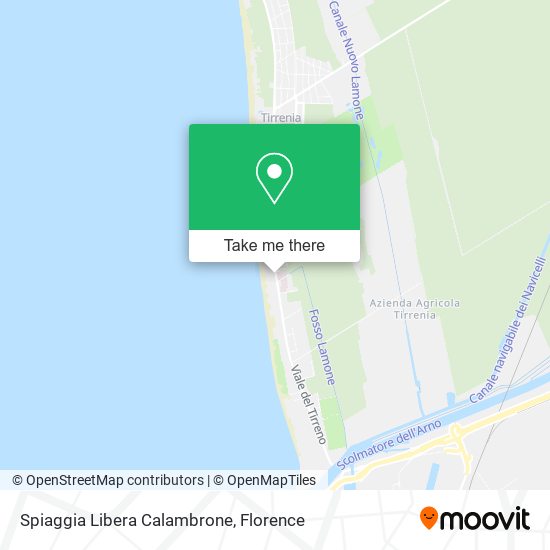 Spiaggia Libera Calambrone map