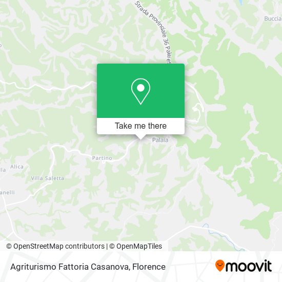 Agriturismo Fattoria Casanova map