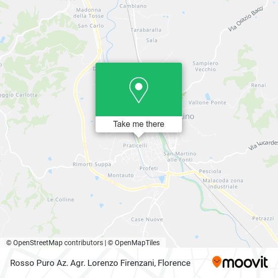 Rosso Puro Az. Agr. Lorenzo Firenzani map