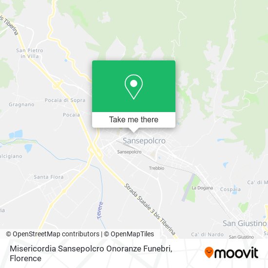 Misericordia Sansepolcro Onoranze Funebri map