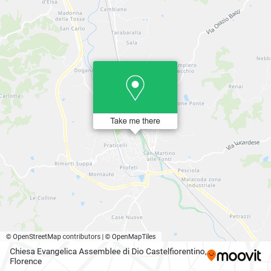 Chiesa Evangelica Assemblee di Dio Castelfiorentino map