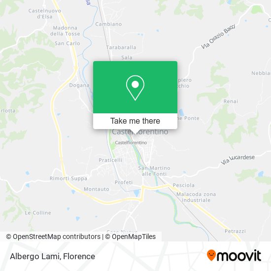 Albergo Lami map