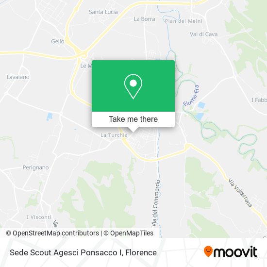 Sede Scout Agesci Ponsacco I map