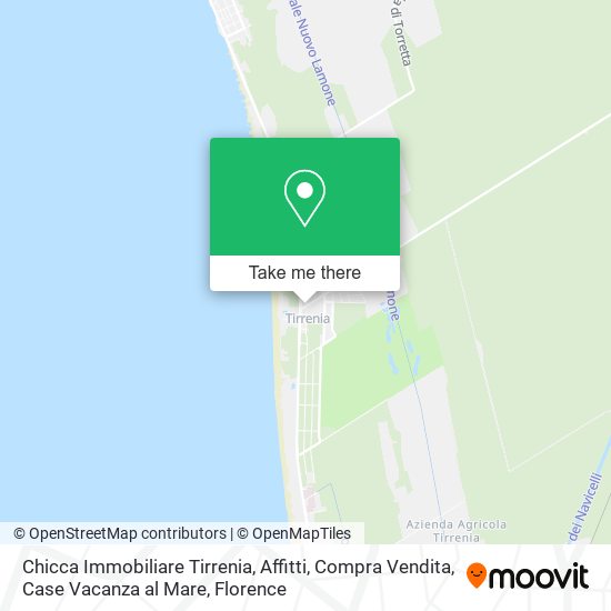 Chicca Immobiliare Tirrenia, Affitti, Compra Vendita, Case Vacanza al Mare map