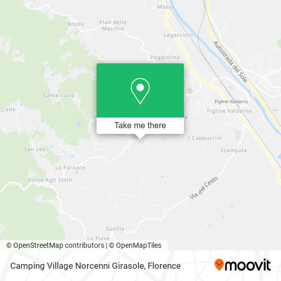 Camping Village Norcenni Girasole map