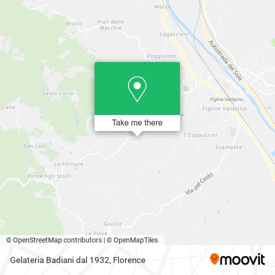 Gelateria Badiani dal 1932 map