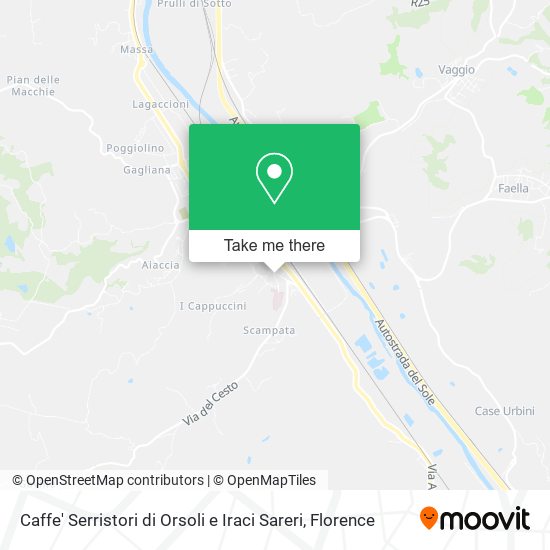 Caffe' Serristori di Orsoli e Iraci Sareri map