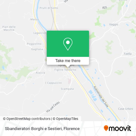 Sbandieratori Borghi e Sestieri map