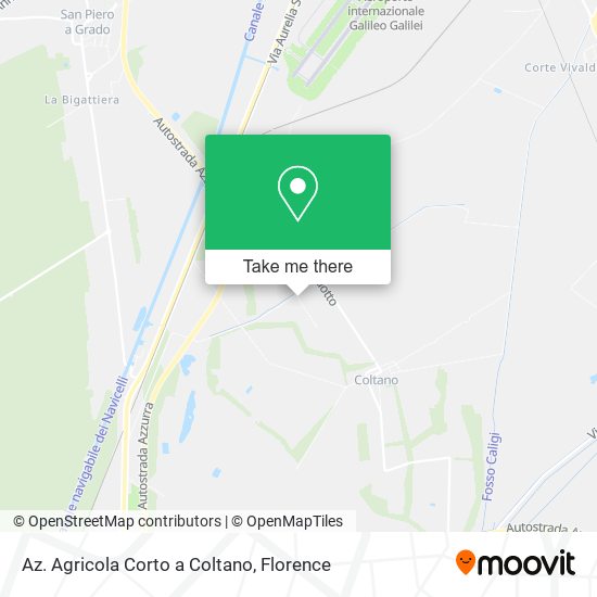 Az. Agricola Corto a Coltano map