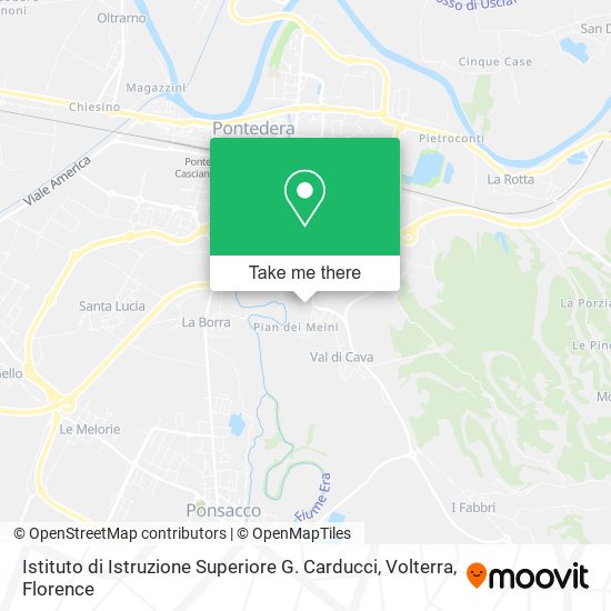 Istituto di Istruzione Superiore G. Carducci, Volterra map
