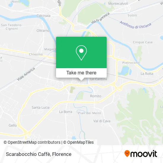 Scarabocchio Caffè map