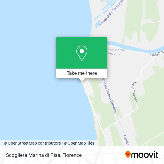 Scogliera Marina di Pisa map