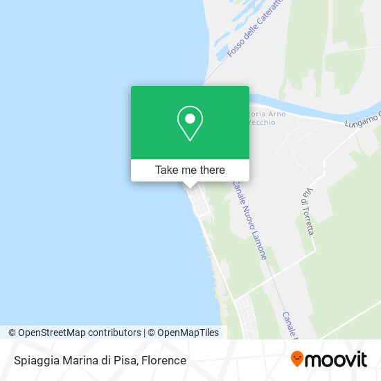 Spiaggia Marina di Pisa map