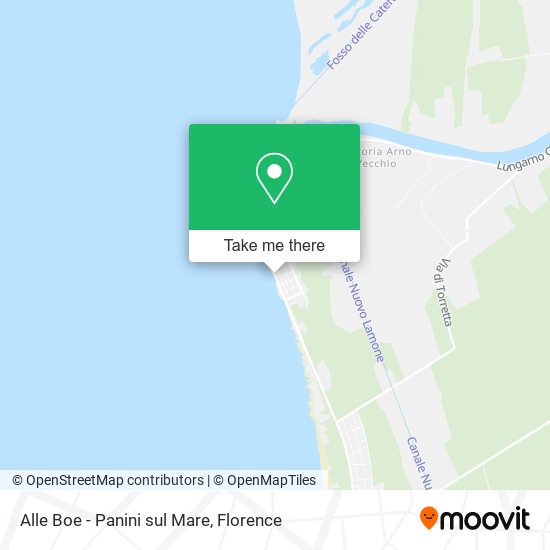Alle Boe - Panini sul Mare map