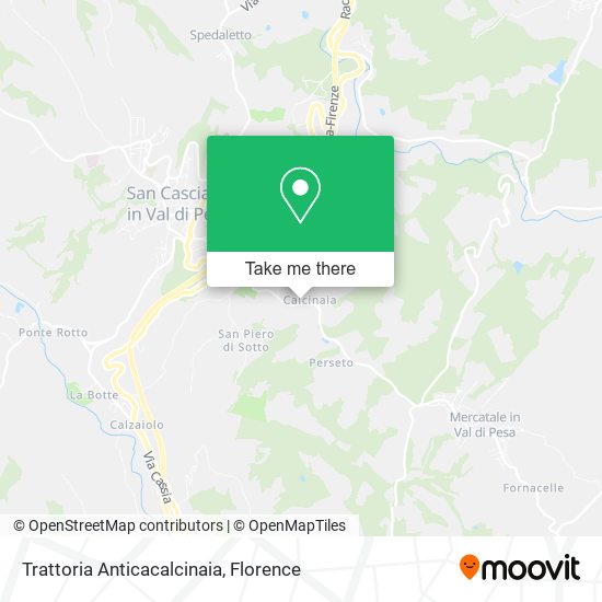Trattoria Anticacalcinaia map