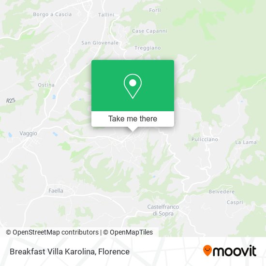 Breakfast Villa Karolina map