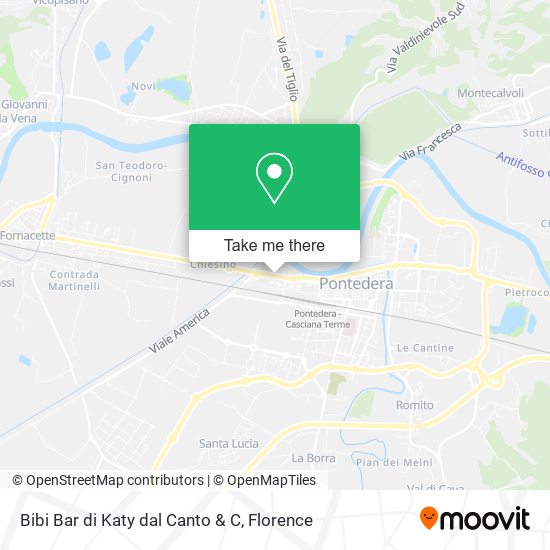 Bibi Bar di Katy dal Canto & C map