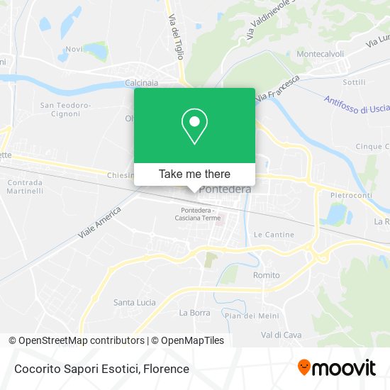 Cocorito Sapori Esotici map
