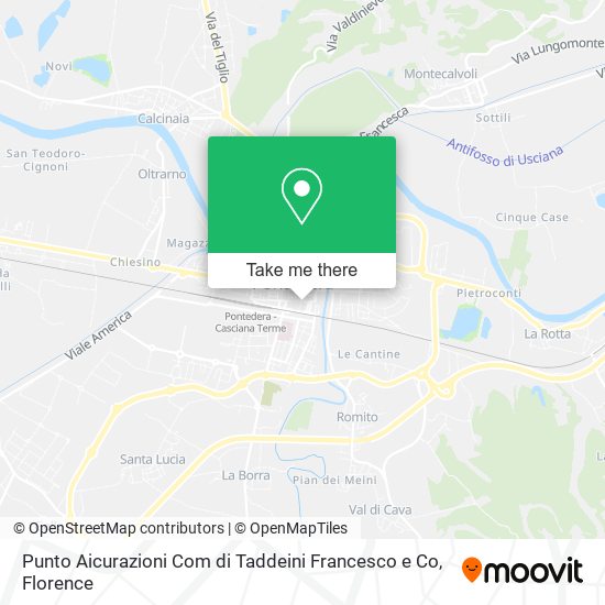 Punto Aicurazioni Com di Taddeini Francesco e Co map