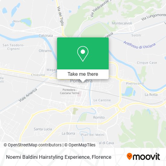 Noemi Baldini Hairstyling Experience map