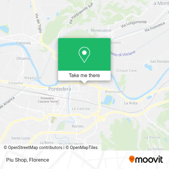 Piu Shop map