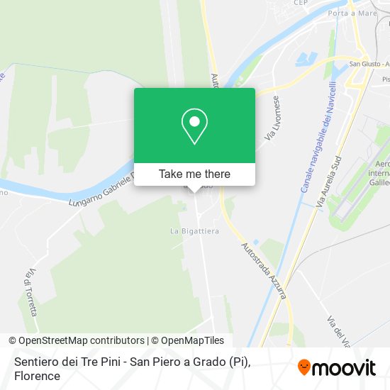 Sentiero dei Tre Pini - San Piero a Grado map