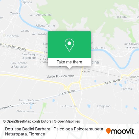 Dott.ssa Bedini Barbara - Psicologa Psicoteraupeta Naturopata map