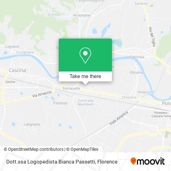 Dott.ssa Logopedista Bianca Passetti map