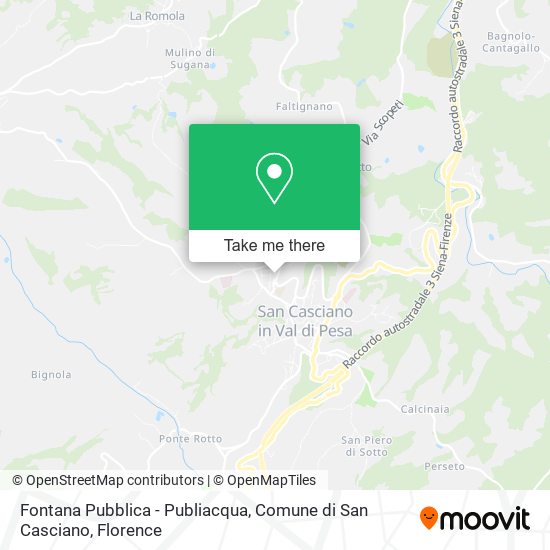 Fontana Pubblica - Publiacqua, Comune di San Casciano map