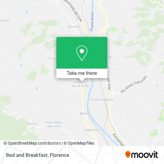 Bed and Breakfast map