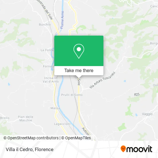 Villa il Cedro map