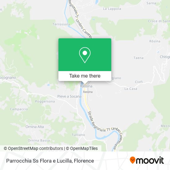Parrocchia Ss Flora e Lucilla map