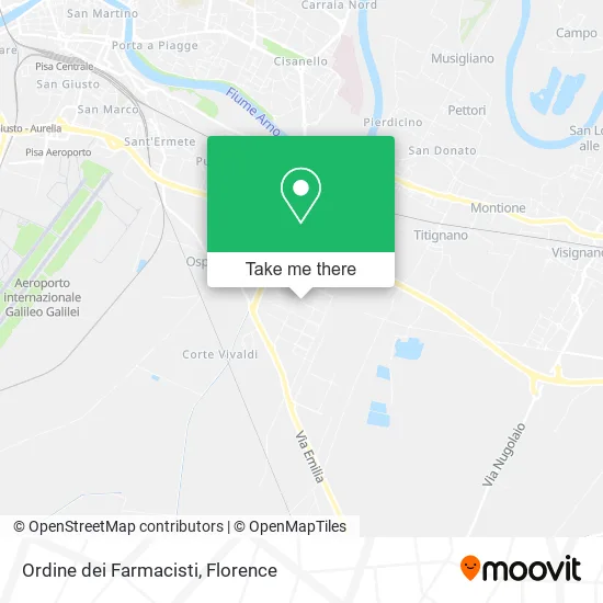 Ordine dei Farmacisti map