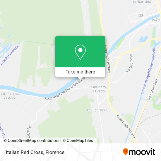 Italian Red Cross map