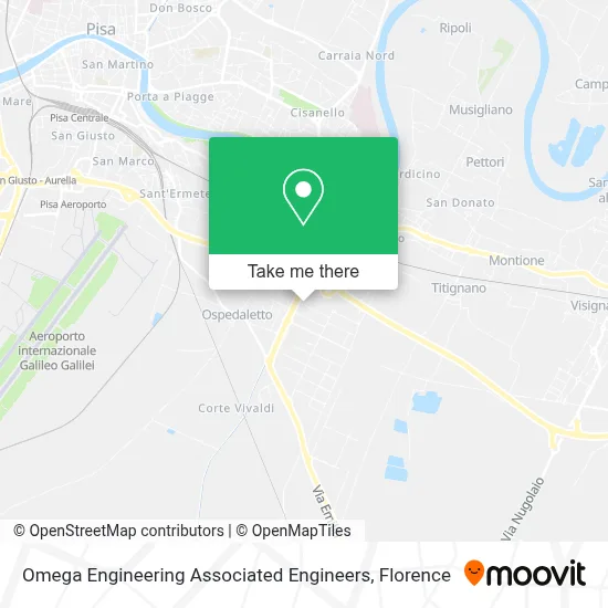 Omega Engineering Associated Engineers map