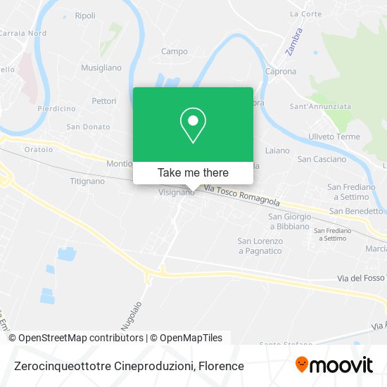 Zerocinqueottotre Cineproduzioni map